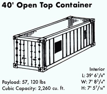 40 Open Top Container